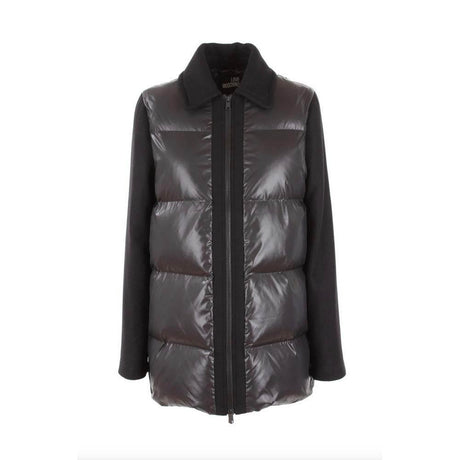 Love Moschino Chic Gray Jacket with Contrasting Accents - Hilstor