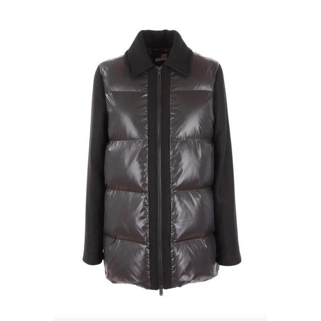 Love Moschino Chic Gray Jacket with Contrasting Accents - Hilstor
