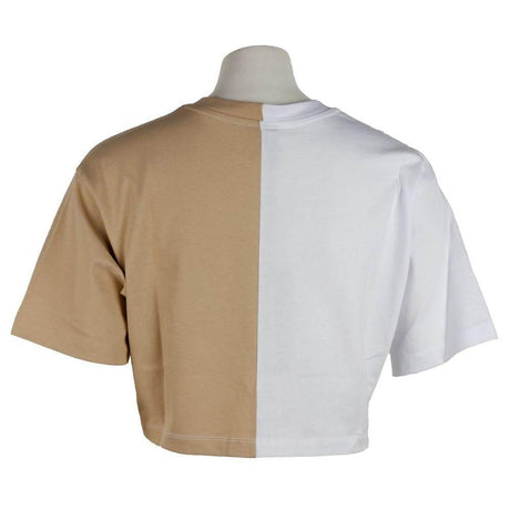 Comme Des Fuckdown Beige Cotton Women T-Shirt - Hilstor