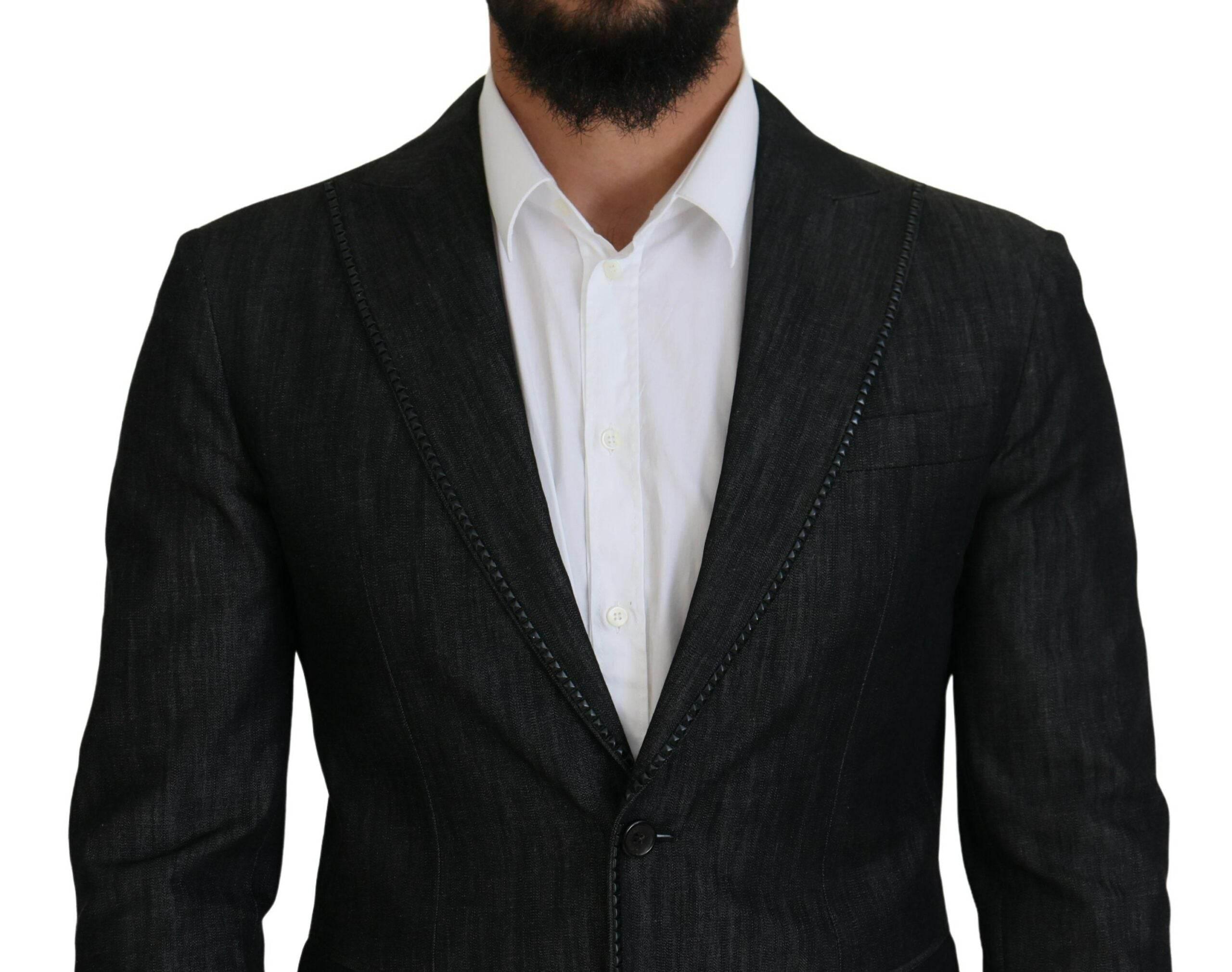 Dsquared² Black Cotton Single Breasted 2 Piece MIAMI Suit - Hilstor