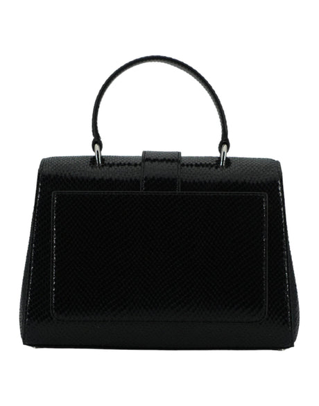 Jimmy Choo Black Leather Top Handle Shoulder Bag - Hilstor