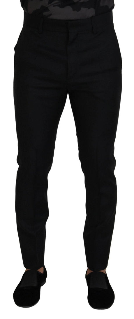 Dsquared² Back Virgin Wool Slim Fit Men Formal Pants - Hilstor