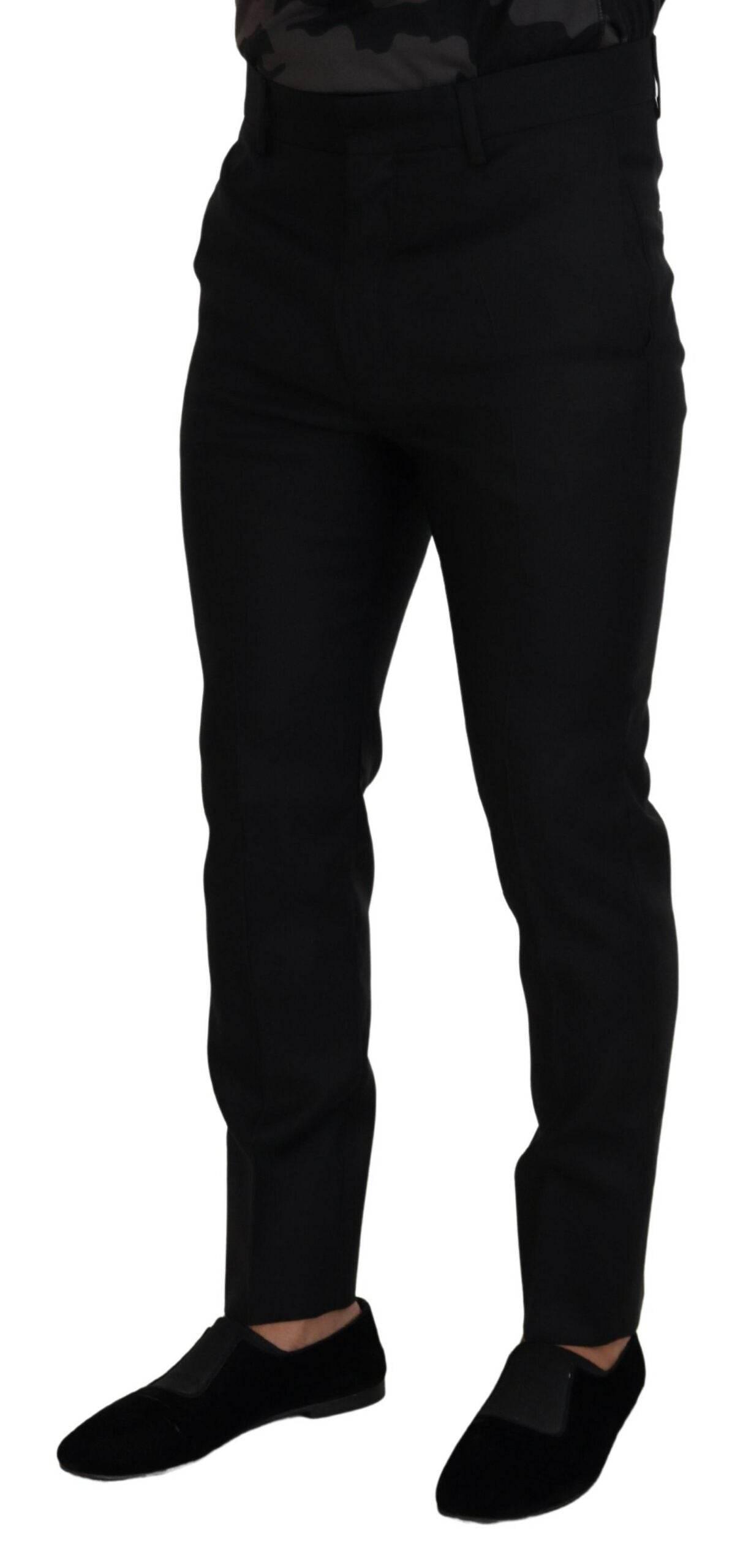 Dsquared² Back Virgin Wool Slim Fit Men Formal Pants - Hilstor