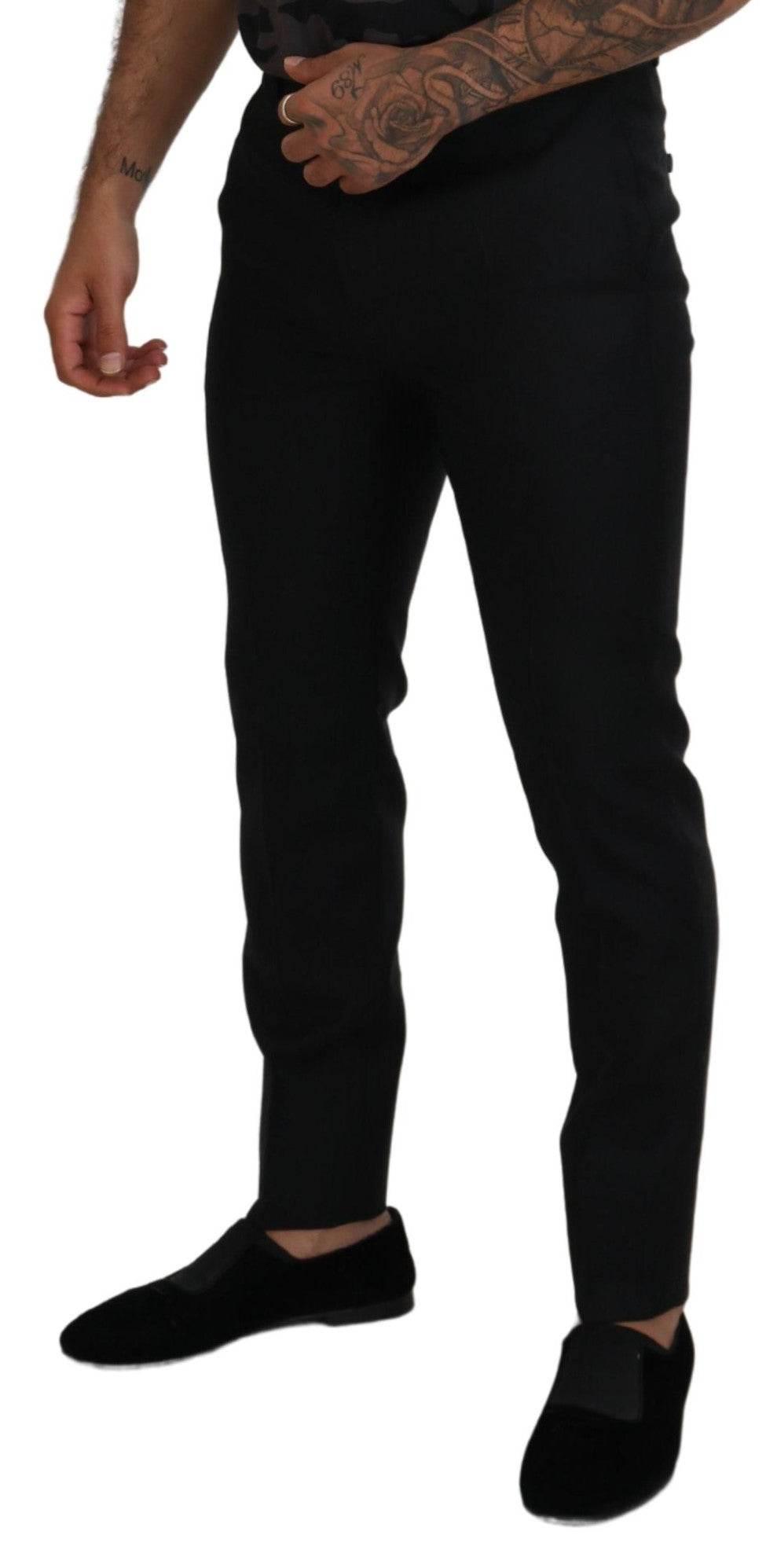 Dsquared² Back Virgin Wool Slim Fit Men Formal Pants - Hilstor