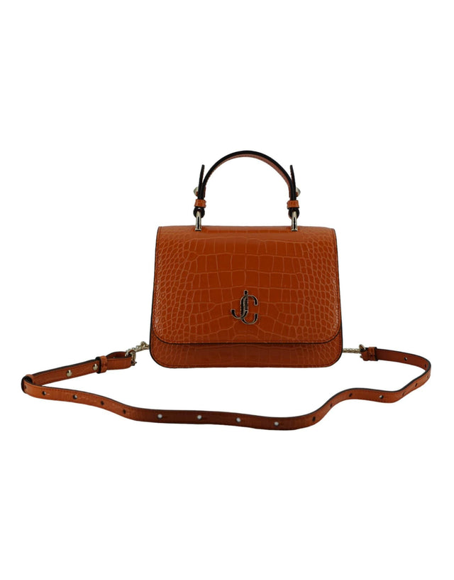 Jimmy Choo Orange Leather Top Handle and Shoulder Bag - Hilstor