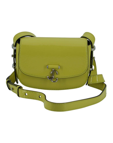 Jimmy Choo Lime Yellow Leather Small Shoulder Bag - Hilstor