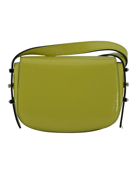 Jimmy Choo Lime Yellow Leather Small Shoulder Bag - Hilstor
