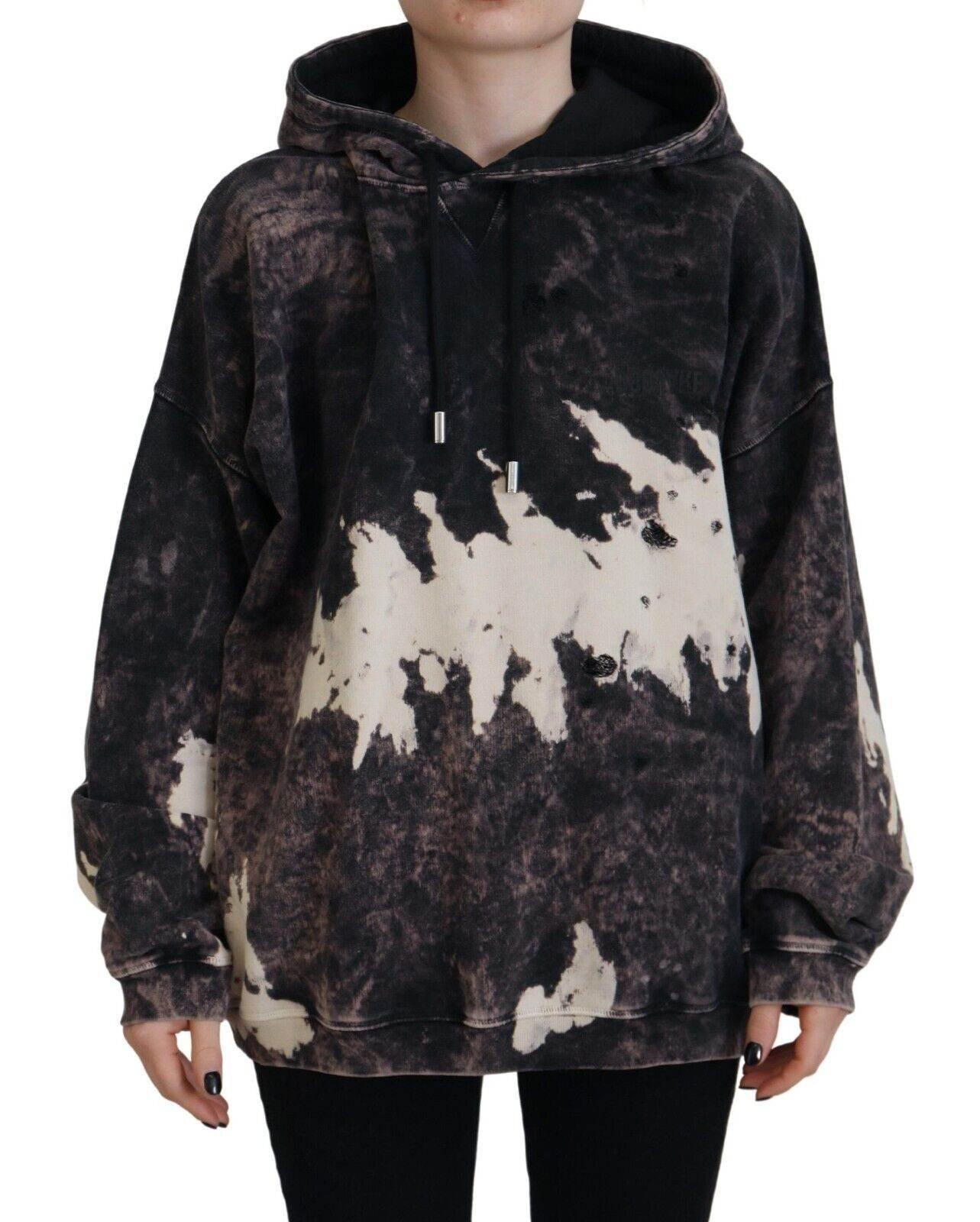 Dsquared² Multicolor Dye Cotton Hoodie Sweatshirt Sweater - Hilstor