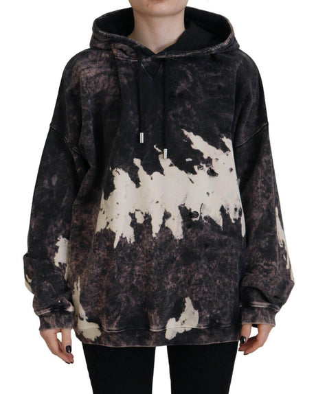 Dsquared² Multicolor Dye Cotton Hoodie Sweatshirt Sweater - Hilstor