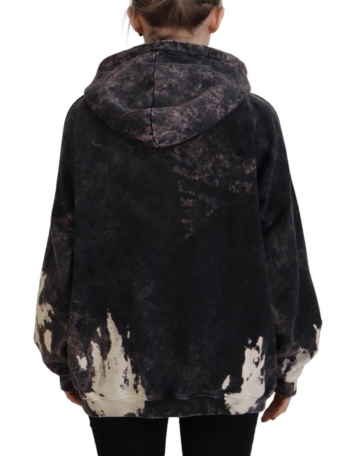 Dsquared² Multicolor Dye Cotton Hoodie Sweatshirt Sweater - Hilstor