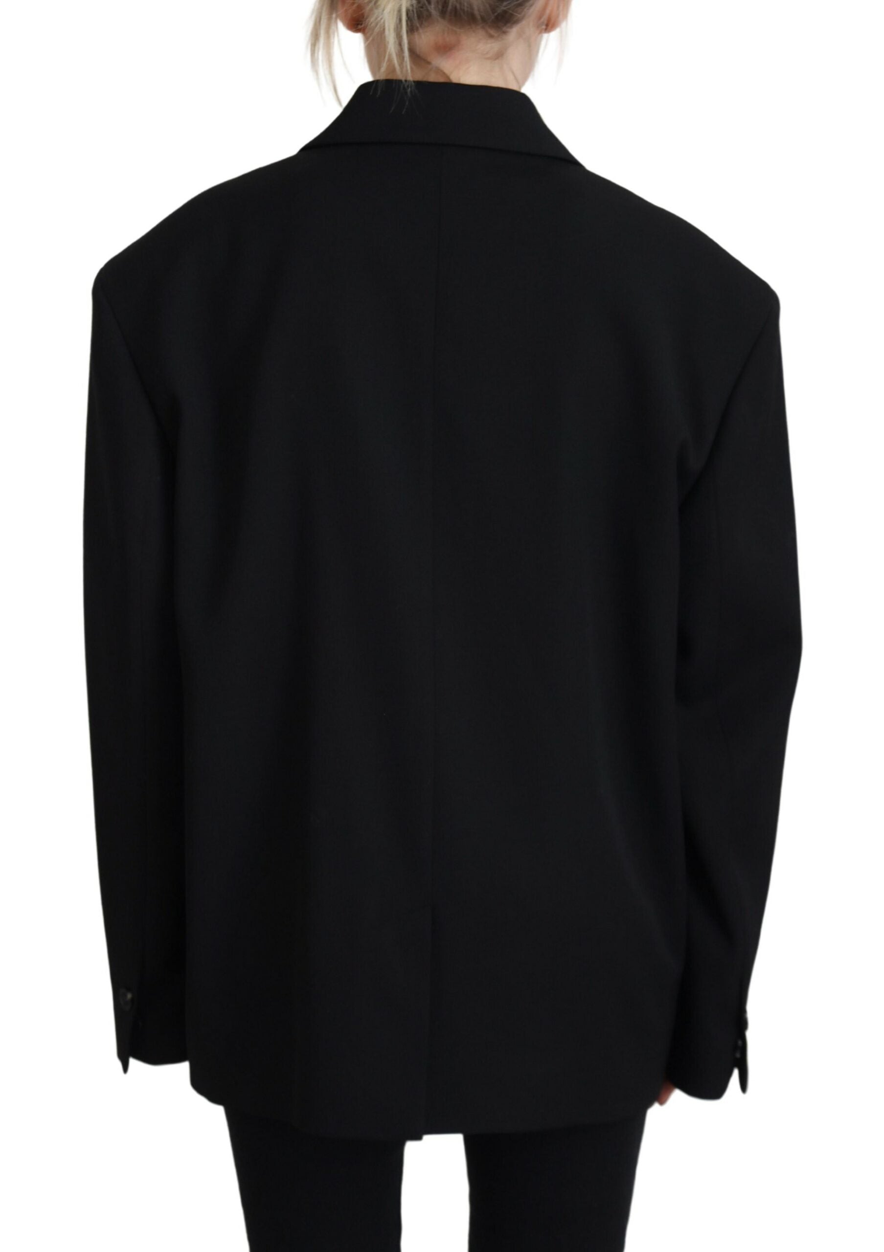 Dsquared² Sort dobbeltradet blazerjakke