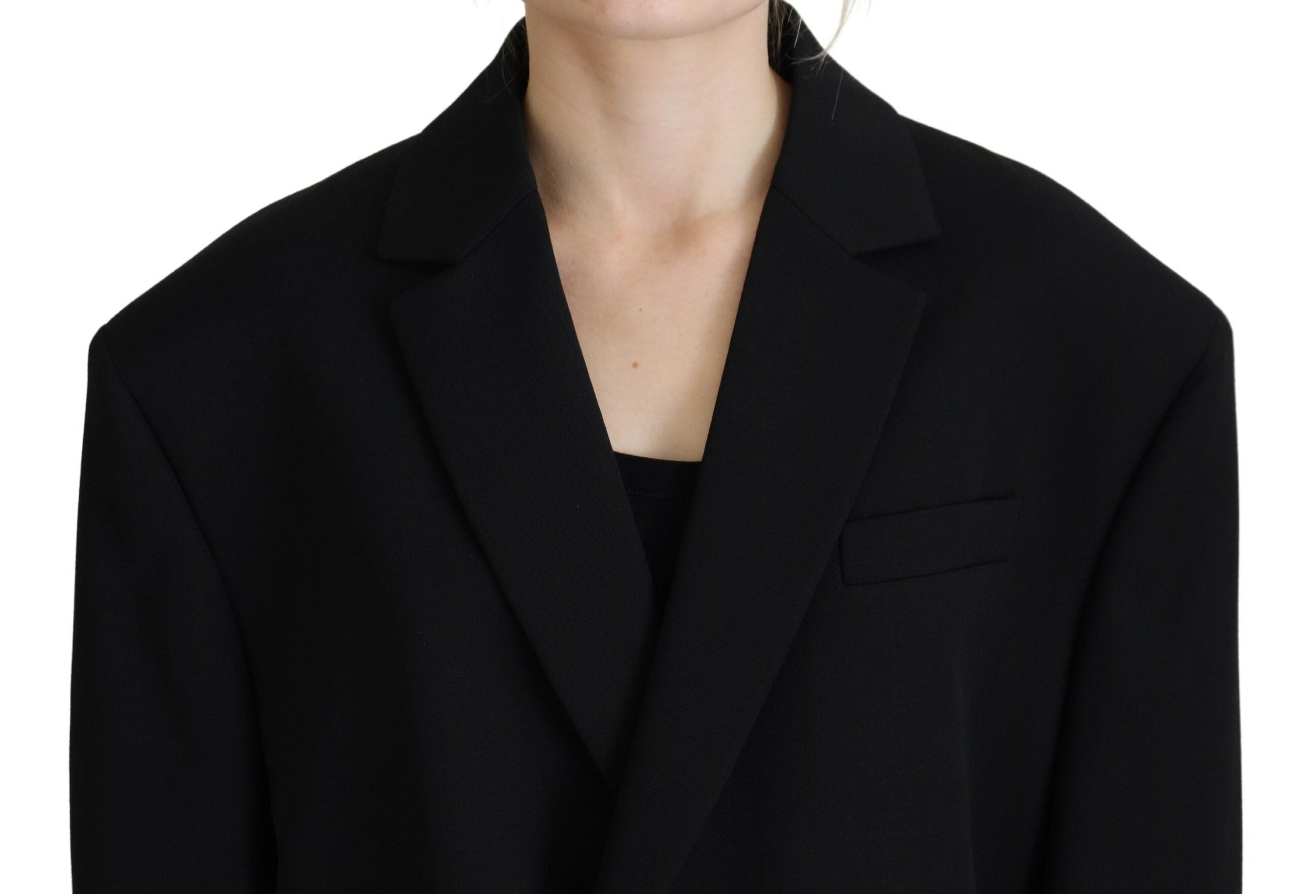 Dsquared² Sort dobbeltradet blazerjakke