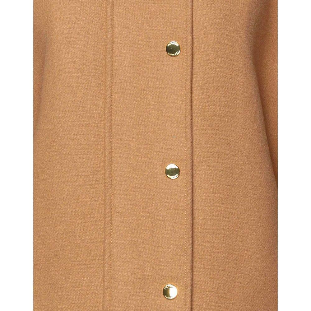 Love Moschino Brown Wool Women Coat - Hilstor