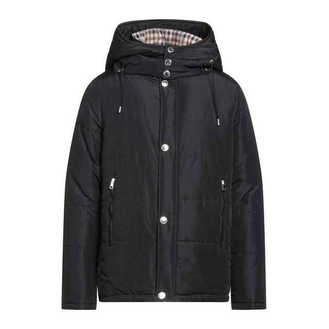 Aquascutum Black Polyamide Men's Jacket - Hilstor
