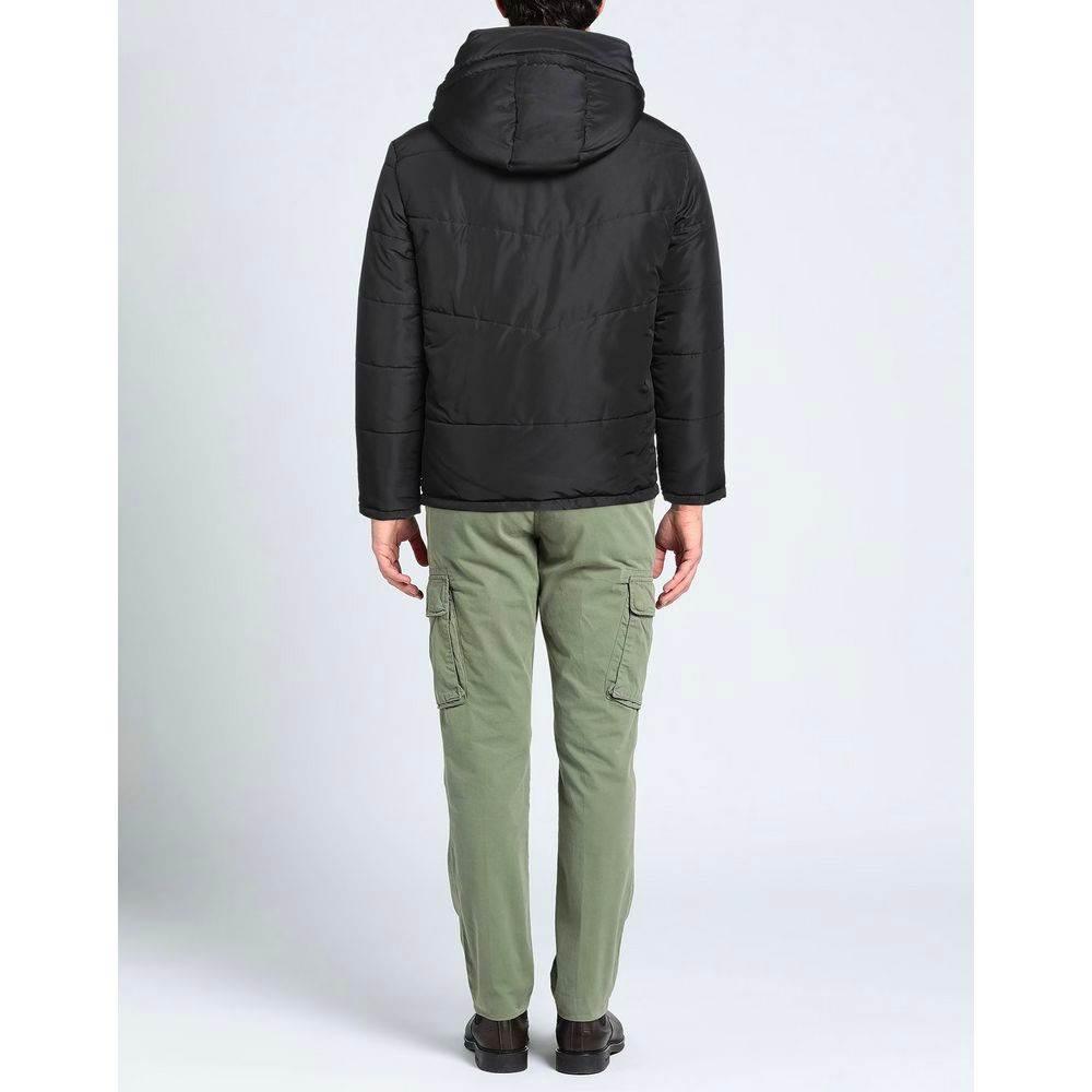 Aquascutum Black Polyamide Men's Jacket - Hilstor