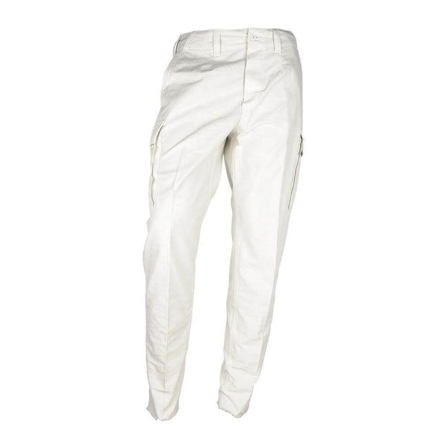 Don The Fuller White Cotton Men's Trouser - Hilstor