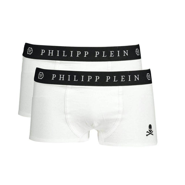 Philipp Plein White Cotton Men's Boxer - Hilstor