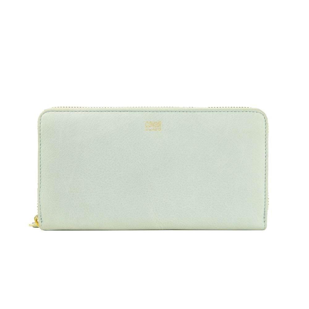 Cavalli Class Gray Calfskin Women Wallet - Hilstor