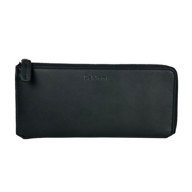 Baldinini Trend Elegant Black Leather Travel Organizer - Hilstor