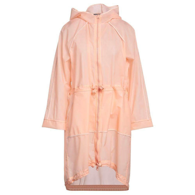 Elisabetta Franchi Powder Pink Long Waterproof Jacket - Hilstor