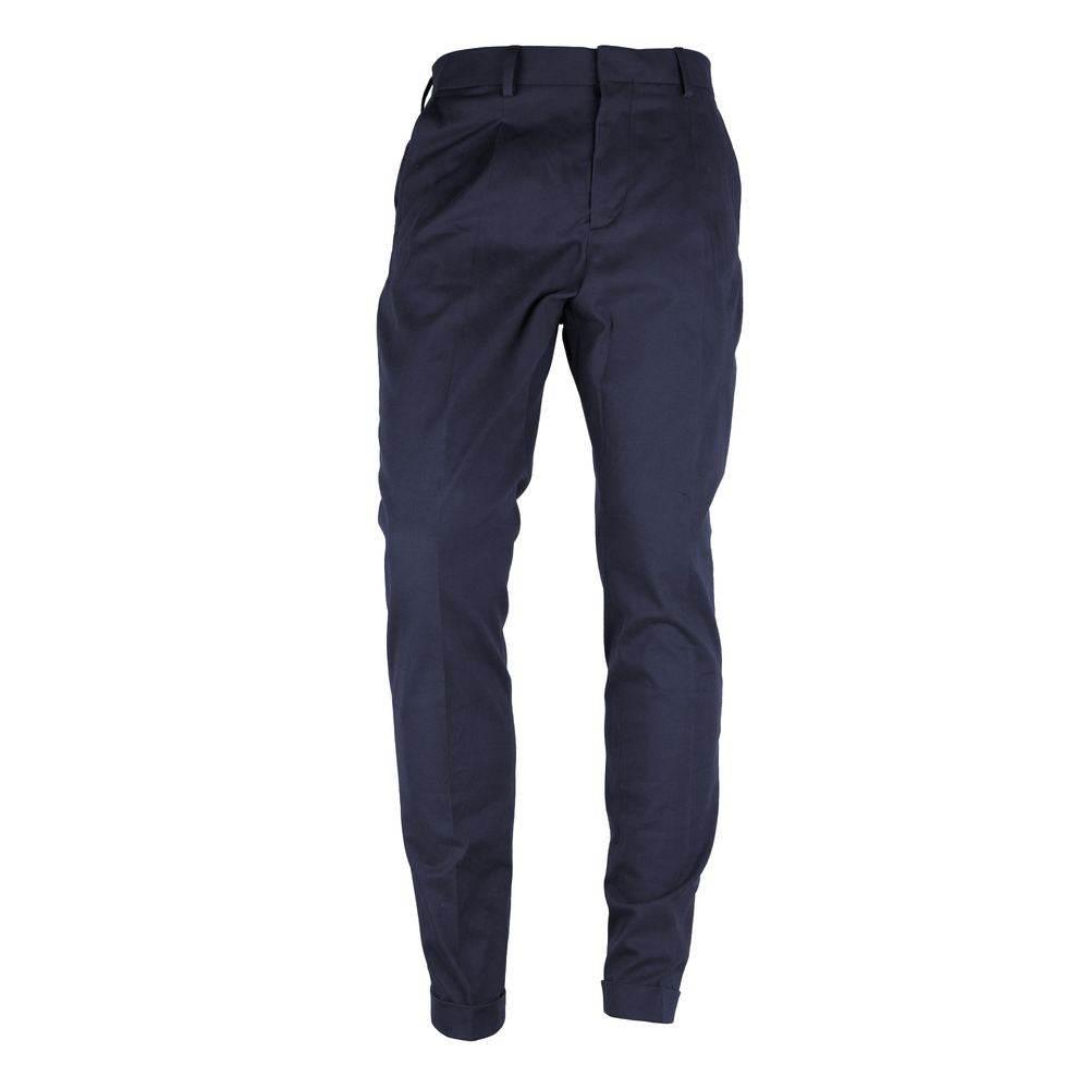 Made in Italy Blue Wool Men Trousers - Hilstor