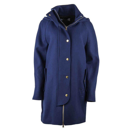 Love Moschino Blue Wool Women Coat - Hilstor