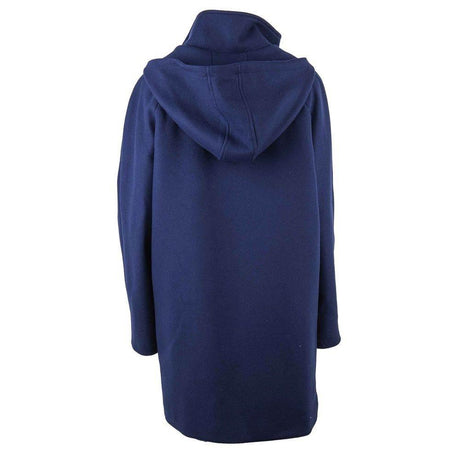 Love Moschino Blue Wool Women Coat - Hilstor
