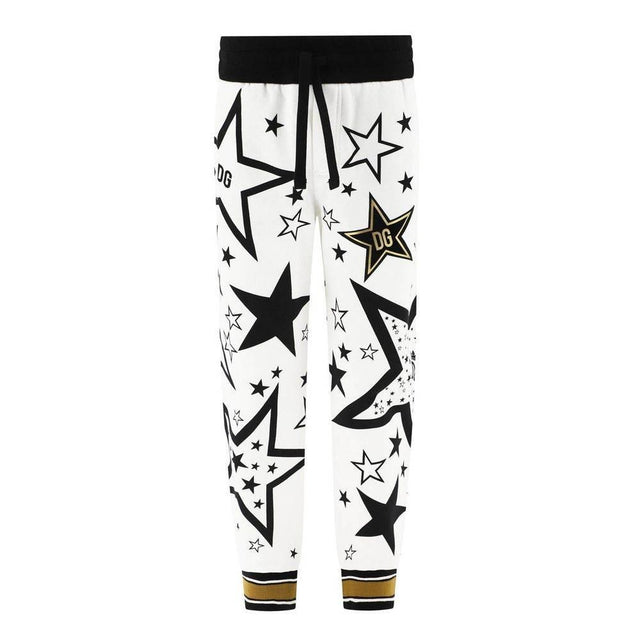 Dolce & Gabbana Elevated Comfort White Sweatpants - Hilstor