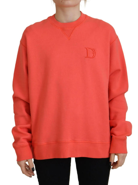 Dsquared² Pink Logo Embroidery Women Long Sleeve Sweater - Hilstor
