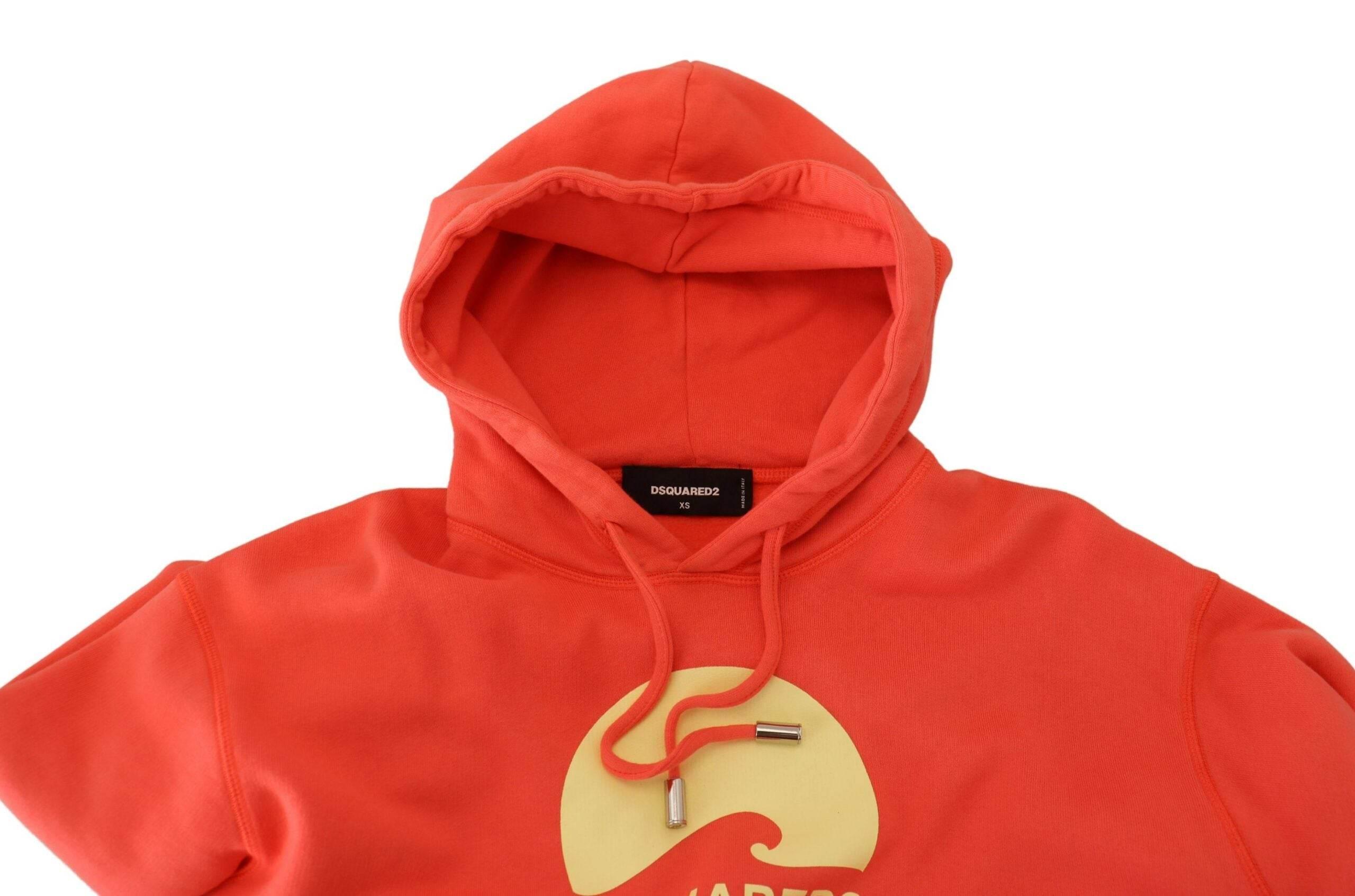 Dsquared² Pink Logo Print Cotton Hoodie Sweatshirt Sweater - Hilstor