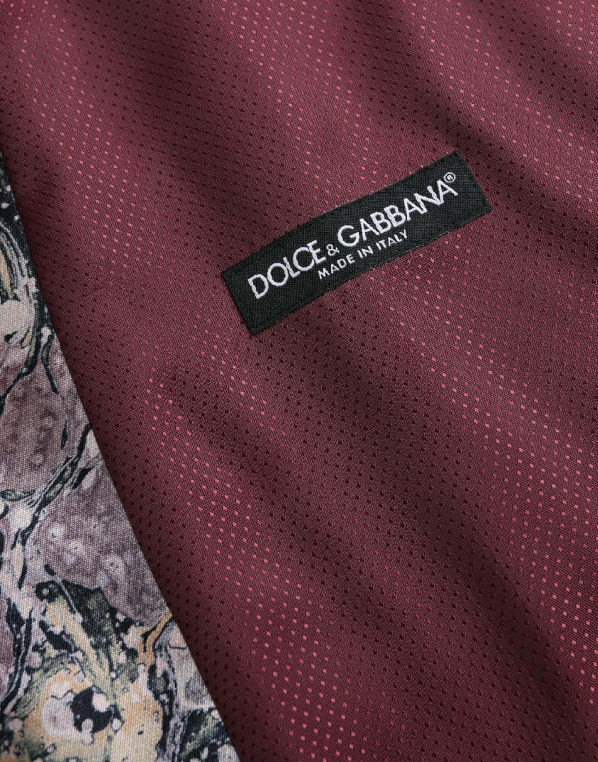 Dolce & Gabbana Multicolor Galaxy Silk Waistcoat Formal Vest - Hilstor