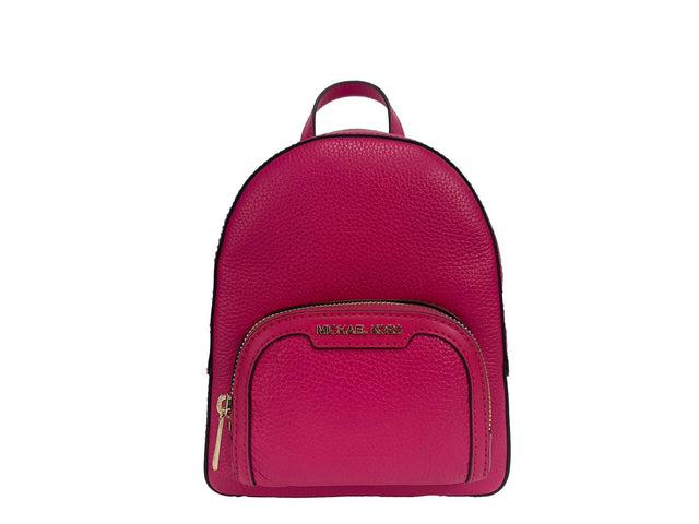 Michael Kors Jaycee Mini XS Pebbled Leather Zip Pocket Backpack Bag - Hilstor