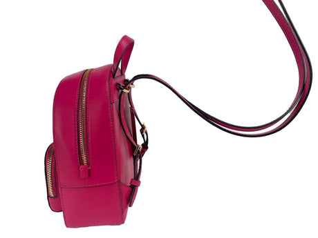 Michael Kors Jaycee Mini XS Pebbled Leather Zip Pocket Backpack Bag - Hilstor