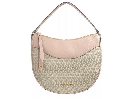 Michael Kors Large Dover Half Moon Crossbody Bag Purse Powder Blush Multi - Hilstor