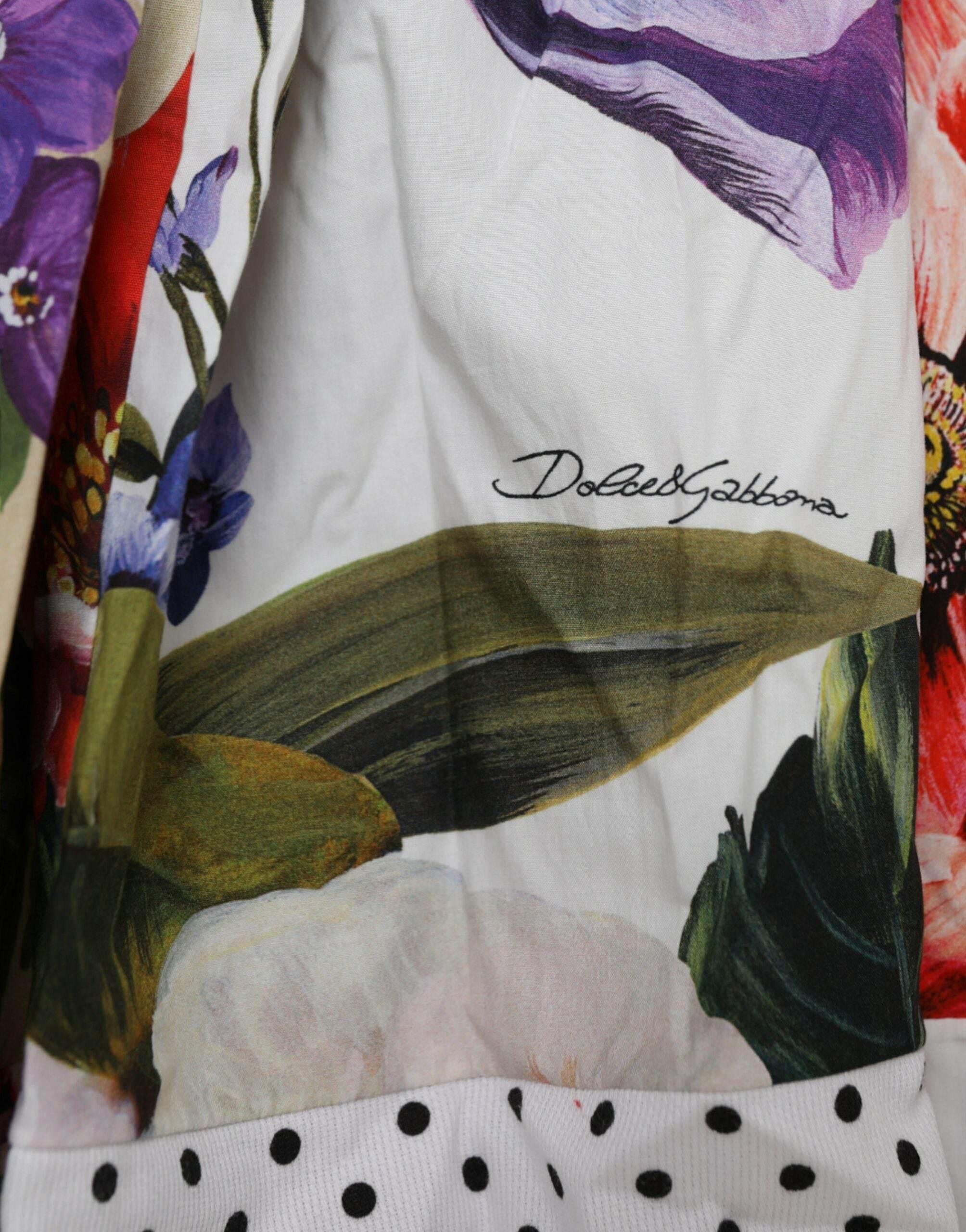 Dolce & Gabbana Multicolor Patchwork Cotton Aline Mini Dress - Hilstor