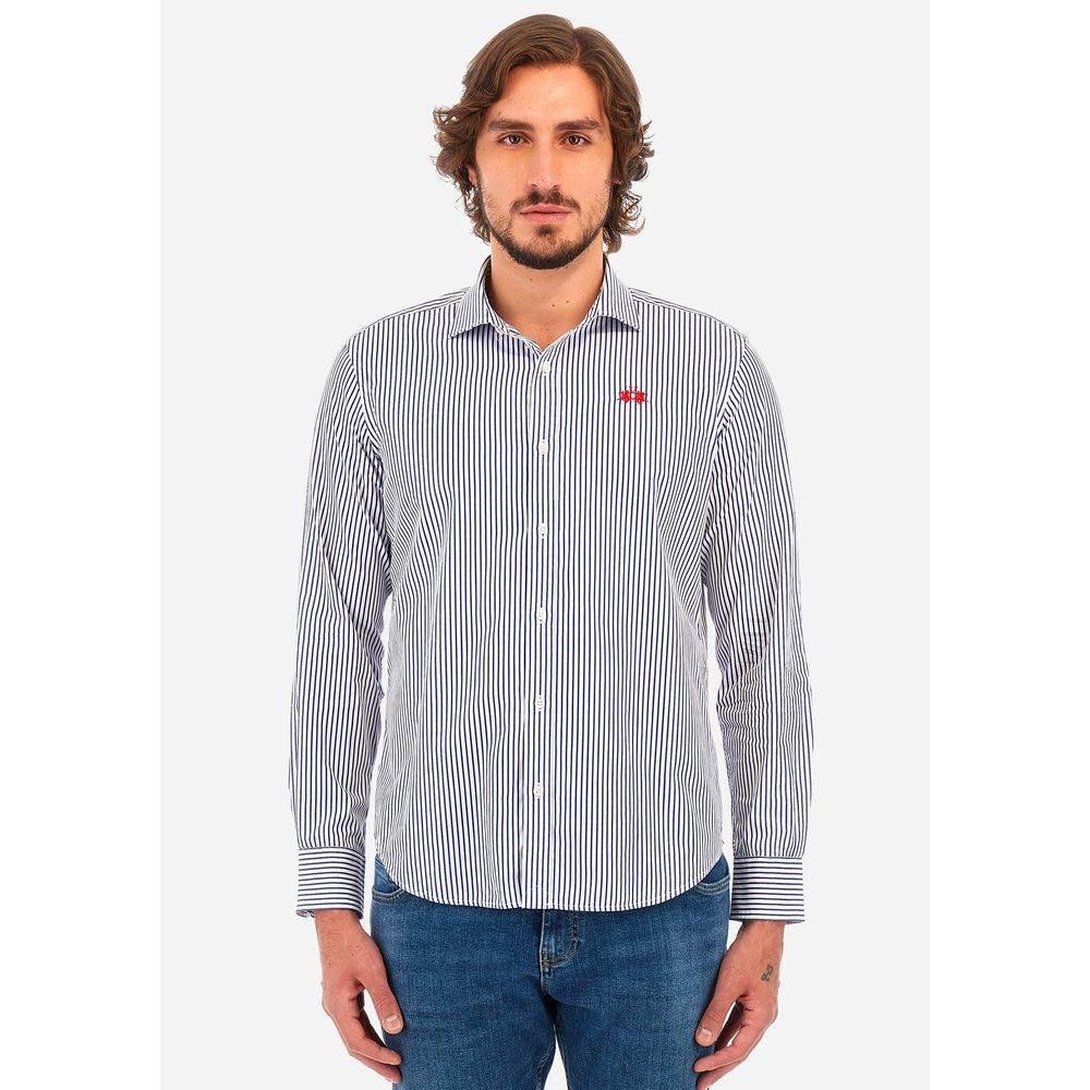 La Martina White Cotton Shirt - Hilstor