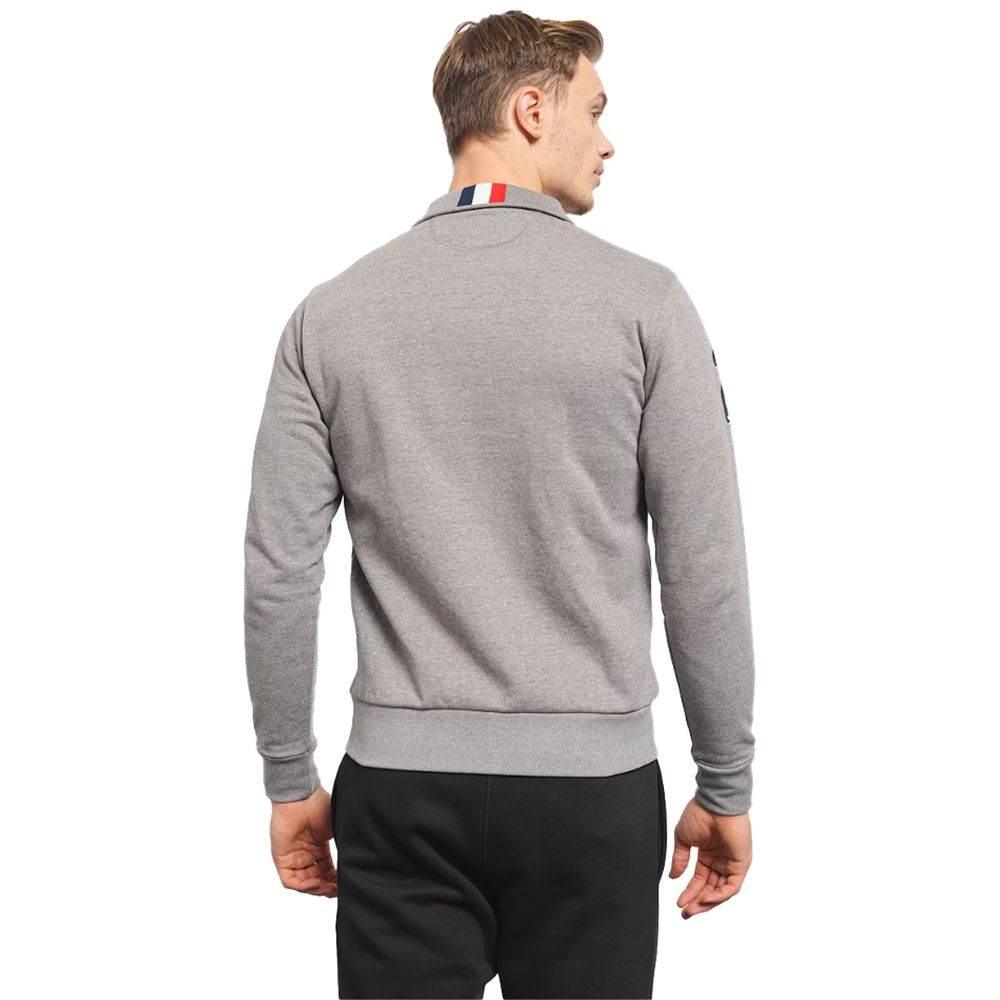 La Martina Gray Cotton Men's Sweater - Hilstor