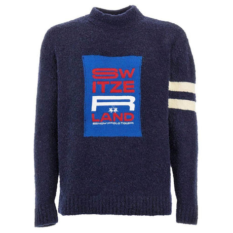 La Martina Blue Polyamide Sweater - Hilstor
