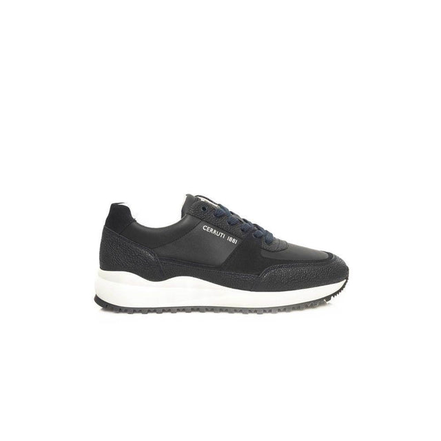 Cerruti 1881 Blue Cowhide Men Sneaker - Hilstor