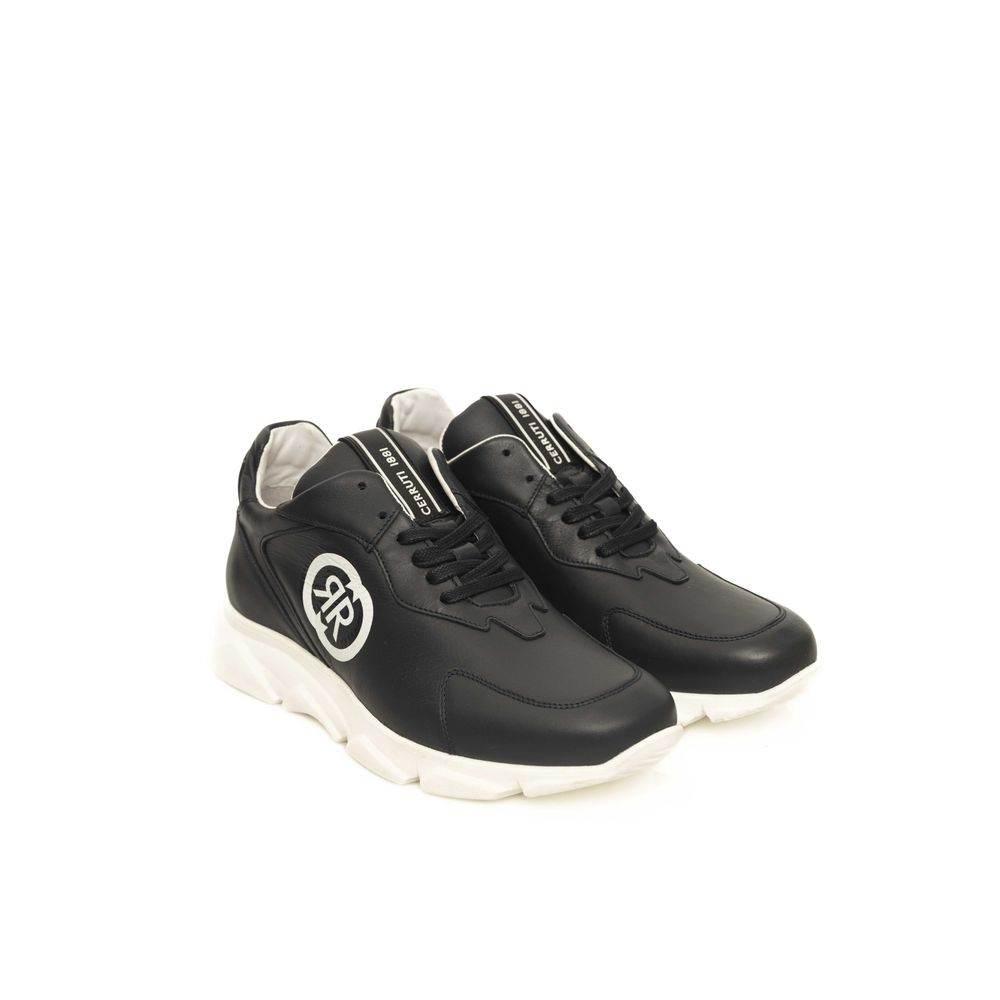 Cerruti 1881 Blue Leather Men Sneaker - Hilstor