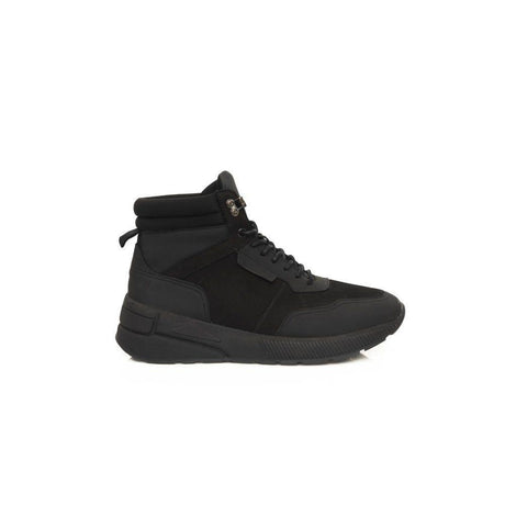 Cerruti 1881 Black Leather Men Sneaker - Hilstor