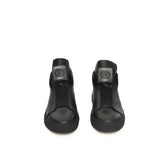 Cerruti 1881 Black Calfskin Men Sneaker - Hilstor
