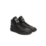 Cerruti 1881 Black Calfskin Men Sneaker - Hilstor