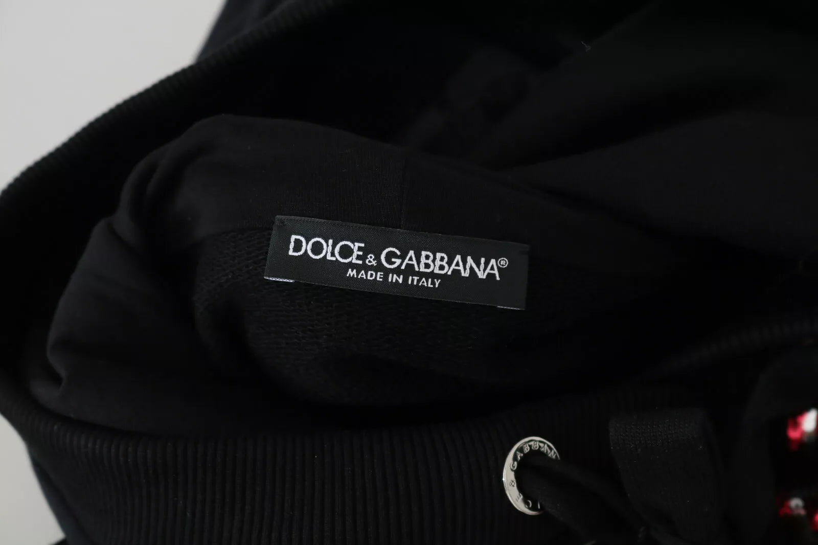 Dolce &amp; Gabbana DG hættetrøje med pailletter