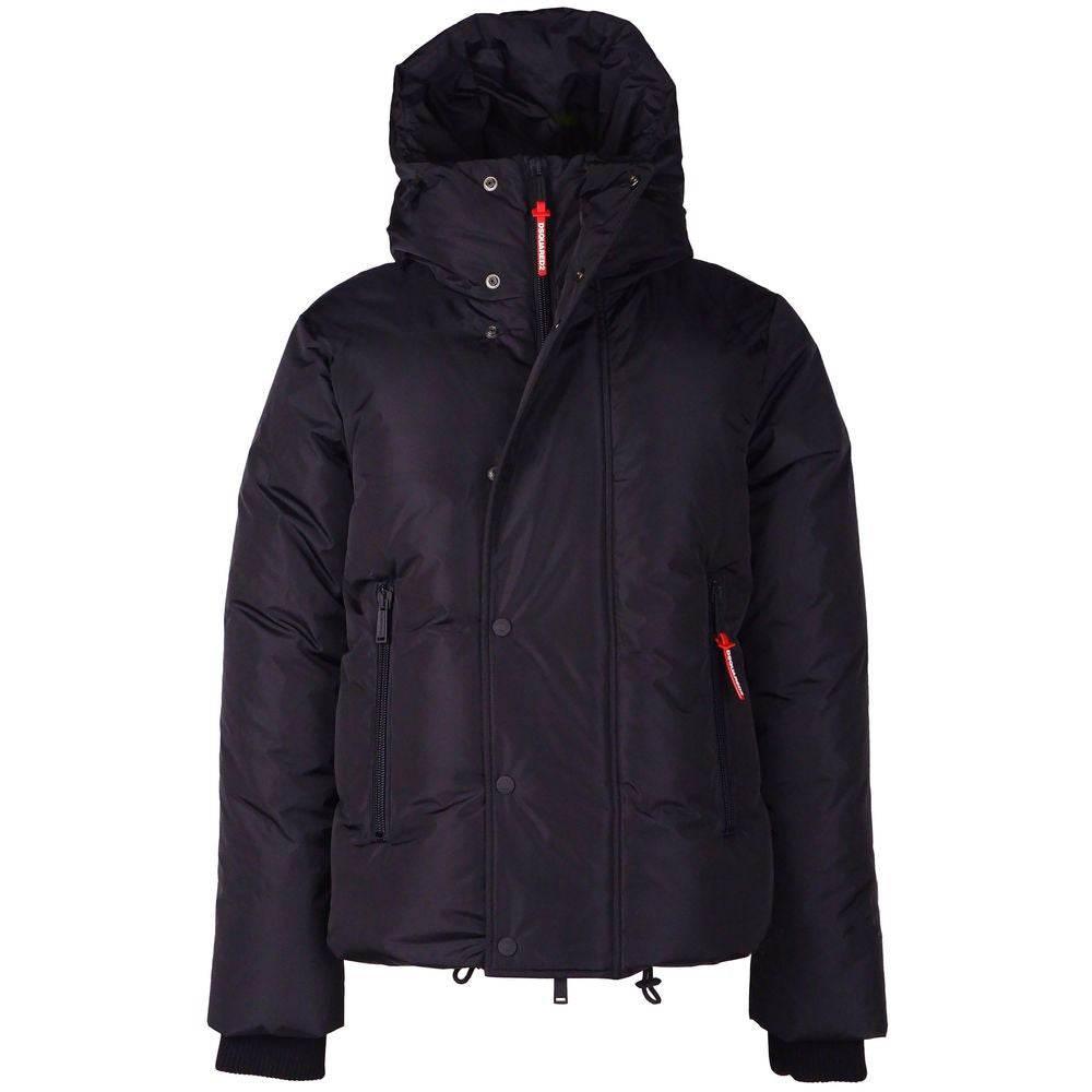 Dsquared² Black Nylon Men Down Jacket - Hilstor