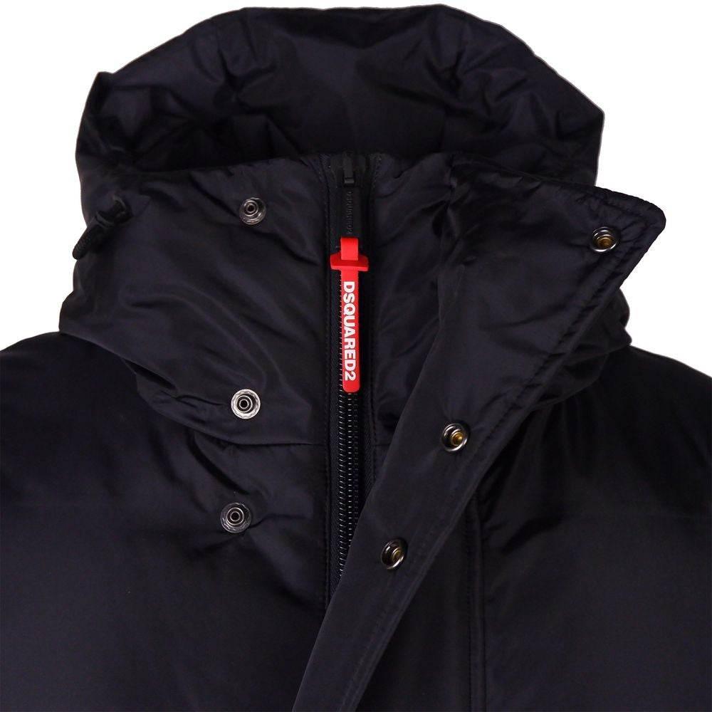 Dsquared² Black Nylon Men Down Jacket - Hilstor