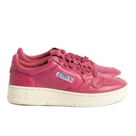 Autry Fuchsia Goatskin Women Sneaker - Hilstor