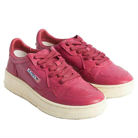 Autry Fuchsia Goatskin Women Sneaker - Hilstor