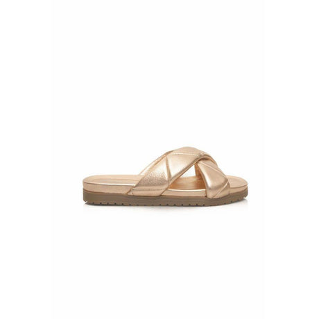 Cerruti 1881 Beige Sheepskin Women Sandal - Hilstor