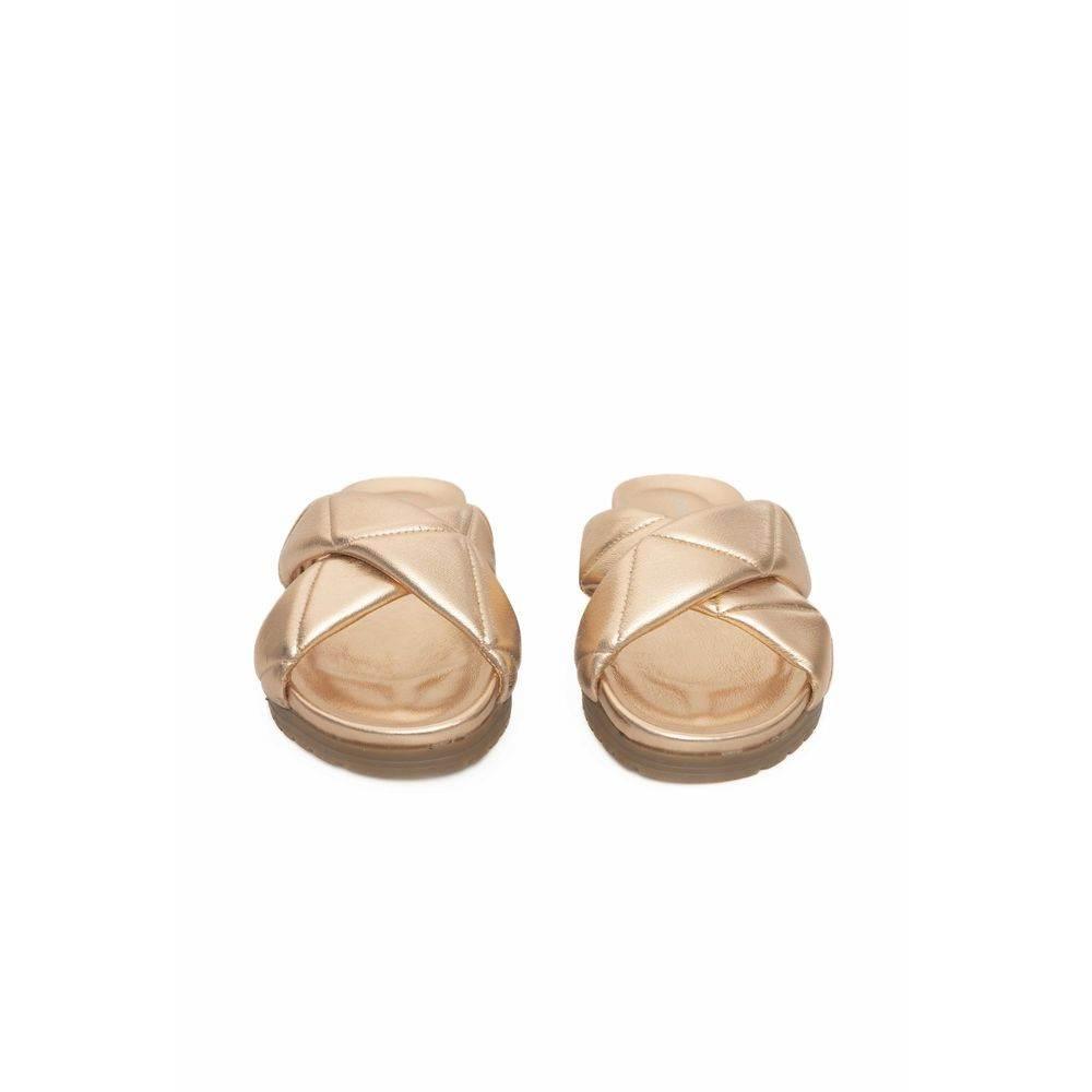 Cerruti 1881 Beige Lambskin Women Sandal - Hilstor